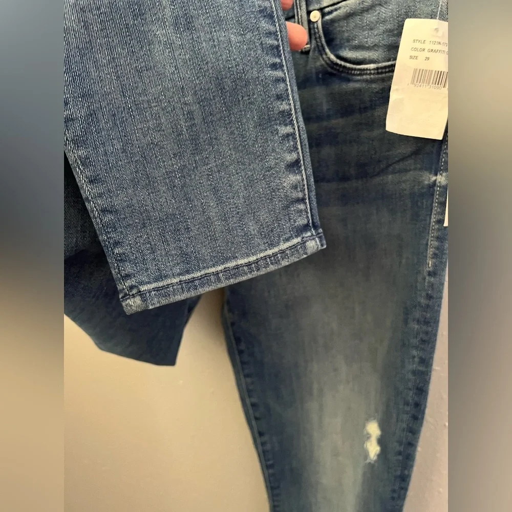 Mother The Looker Crop In Graffiti Girl Size 29 New - Picture 8 of 12